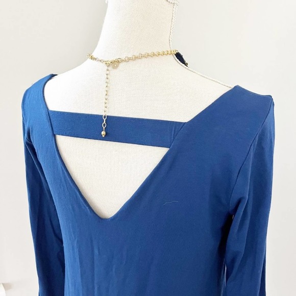 Eileen Fisher Blue Bonnet Ballet/Scoop Neck Dress - Picture 6 of 8